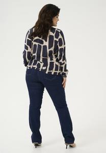 Блуза DIANA Kaffe Curve, темно-синий