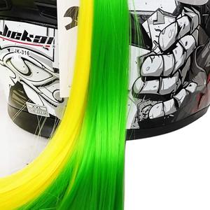 Косички для шлемов 3T-Sister, зеленый / желтый