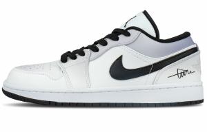 Jordan Баскетбольные кроссовки Air 1 Shock Absorbers Low Top Vintage, унисекс, белые