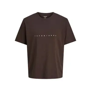 Футболка с коротким рукавом Jack & Jones Star Plus Size, коричневый