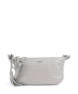 Сумка через плечо «русалка» из тисненой кожи Picard, серый