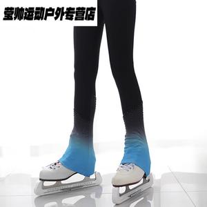 HEAD Тренировочный костюм для фигурного катания, костюм для выступлений, высокоэластичные дышащие тренировочные брюки Q690, синий градиент, всесезонный стиль, размер S