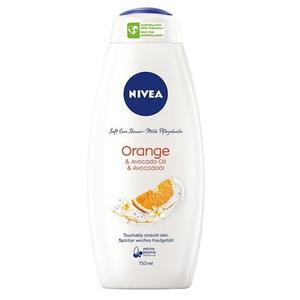 Питательный гель для душа 750мл Nivea, Orange & Avocado Oil Care Shower