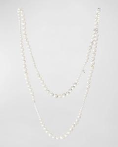 Колье из белого золота 18 карат с пресноводным жемчугом Utopia