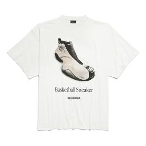 Футболка Balenciaga Basketball Sneaker T-Shirt 'White', белый