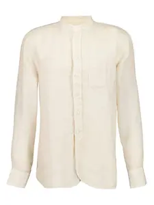 Льняная рубашка с длинными рукавами 120% Lino, нейтральный