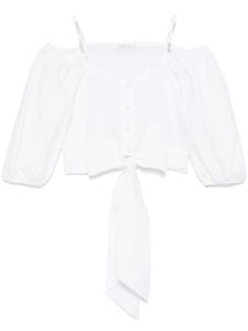 Patrizia Pepe рубашка с поясом, белый