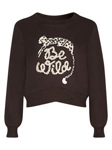 Свитер черного цвета happy girls by Eisend