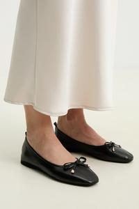 Кожаные балетки Answear.Lab, черный