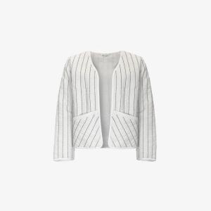 Куртка стеганая Ro&Zo с вышивкой, бежевый