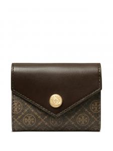 Кошелек с монограммой Tory Burch, коричневый