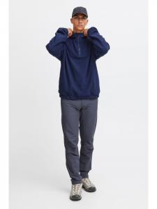 Флисовый свитер North Bend Troyer NBCotus M 233743MMM Modischer Fleecepullover mit Troyer Kragen, синий