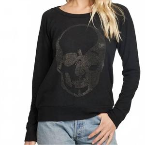 Chaser Футболка с длинными рукавами Diamond Skull Pullover, насыщенный черный цвет