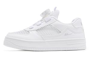 Дышащие низкие детские повседневные кроссовки Kids' WARRIOR, белый/розовый/синий