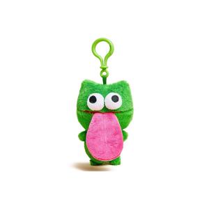 Магнитная лягушка с высунутым языком q-me креативный кулон для рюкзака пары лучших друзей плюшевая кукла подвеска высотой 12 см X3COMMUNE, зеленый