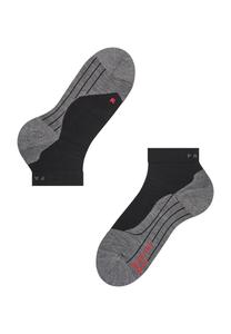 RU4 Носки для бега короткие, амортизирующие, женские FALKE, цвет Schwarz Grau