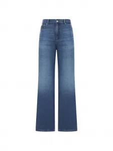 Джинсы из хлопка Ganni, синий