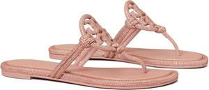 Сандалии на плоской подошве Miller Knotted Pave Tory Burch, цвет Malva