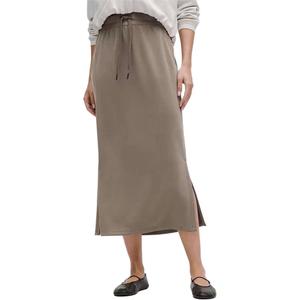 Мягкая повседневная длинная юбка Women's Lululemon, темный хаки