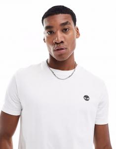 Футболка Dunstan с маленьким логотипом на груди, белая Timberland