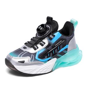 Кроссовки для бега с низким верхом, противоскользящие, с амортизацией, устойчивые к истиранию и ударам, детские D&W, синий/белый