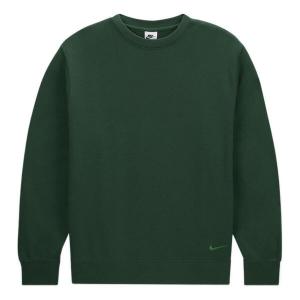 Толстовка Nike embroidered side logo sweatshirt 'Green', зеленый