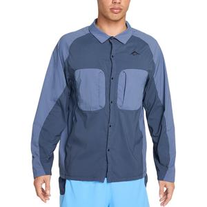 Nike Рубашка Trail мужская Thunder Blue/Diffusion Blue/Black