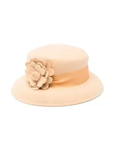 Шляпа с цветочной аппликацией Mi Mi Sol, желтый