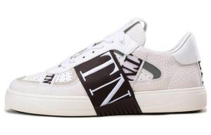 VL7N Низкие Стильные Скейтерские Кроссовки Мужские Белые Valentino