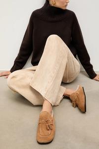 Замшевые шлепанцы Answear.Lab, коричневый