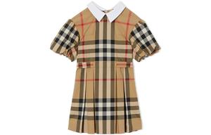 Детское платье Burberry Kids, цвет Khaki