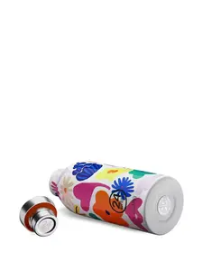 Бутылка Acqua Fiorita с цветочным принтом (500 мл) 24Bottles, белый