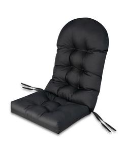 Подушка для садового кресла Адирондак с высокой спинкой, устойчивая к выцветанию, 5 дюймов Costway, черный