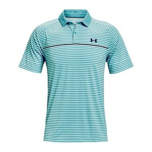 Мужская рубашка-поло для гольфа синего/белого цвета Iso Chill Hollen Under Armour, синий