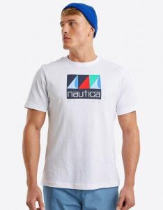 Мужская футболка с короткими рукавами Nautica, белый