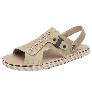 Mulinsen Премиальные уличные сандалии с резиновой подошвой противоскользящие повседневные одноремешковые мужские, цвет Sand
