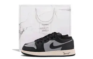 Кроссовки Air 1 устойчивые к истиранию низкие винтажные баскетбольные unisex Jordan, белый