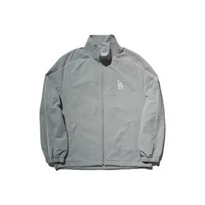 Куртка университетская унисекс серый Mlb