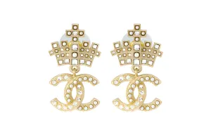 Брошь с логотипом CHANEL, золотой