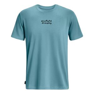 Футболка checkered heavyweight t-shirt 'blue' Under Armour, синий