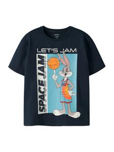 NAME IT Футболка 'NKMFLY SPACEJAM' в цветах Navy и Sky Blue