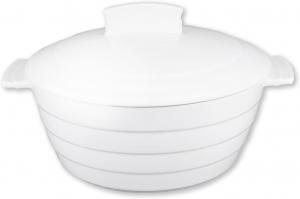 Форма для запекания jinsongdafa керамическая с крышкой 1,24 л, белый