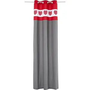 Штора Holly с люверсами, 1 шт. Home Affaire, красный