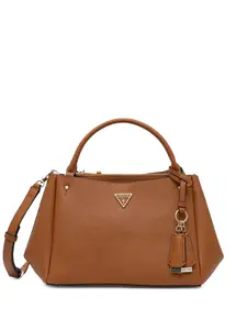 Сумка-шоппер с логотипом GUESS USA, коричневый