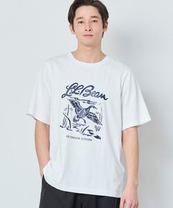 Футболка с графическим принтом из органического хлопка Lake Wash, японский крой.