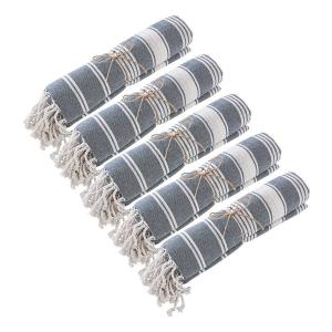 Полотенце для хаммама BUTLERS SURFSIDE 5er-Set, хлопок - синий