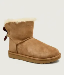 Снежные ботинки Mini Bailey Bow II Ugg, коричневый