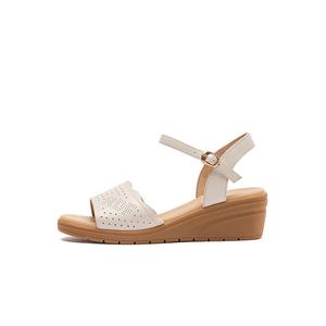 Сандалии с одним ремешком женские RED DRAGONFLY, Ecru