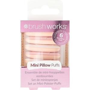 Косметические спонжи Brushworks Mini Pillow Puff — упаковка из 6 шт.