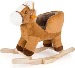 Маленькая нога, лошадка-качалка с автокреслом small foot